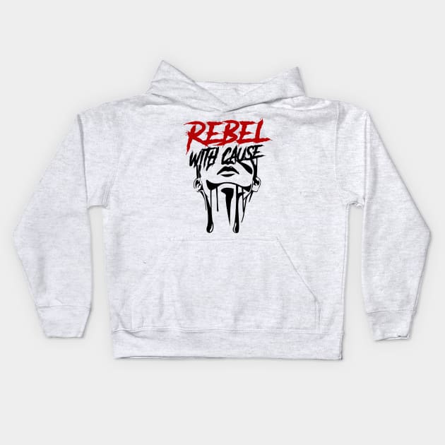 Rebel With A Cause Kids Hoodie by MarxMerch